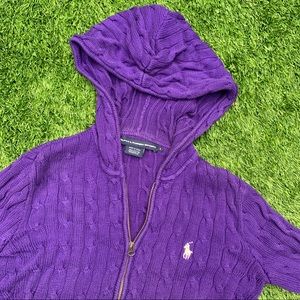 Final or 2/$15! Ralph Lauren Cableknit Hoodie